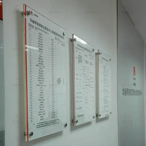 深圳有机玻璃海报展板制作,可更换画面