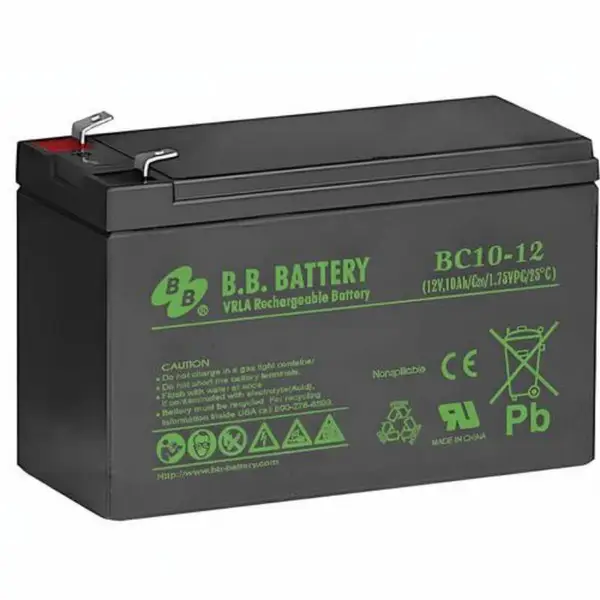 BB美美蓄电池HR-9-12阀控式铅酸电池12V9AH童车仪器仪表电池