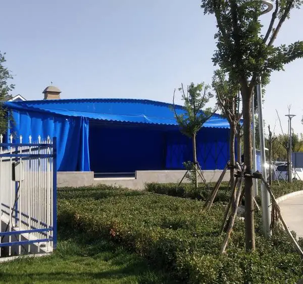 滨州市生产 电动仓库推拉蓬 伸缩式遮阳蓬 固定仓库蓬