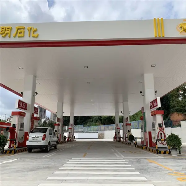 加油站装饰装修选用高边铝扣板吊顶