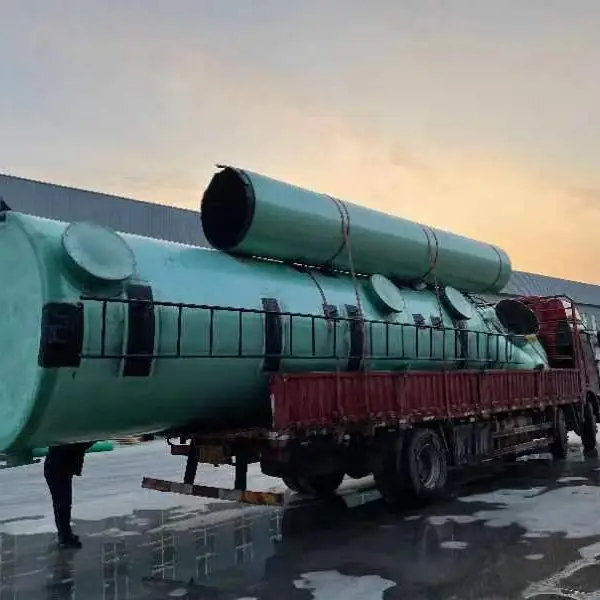 玻璃钢脱硫除尘器 勖诚环保 硝烟净化设备 可现场制作