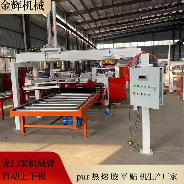 无纺布硅酸钙板贴纸机 自动断膜 金属板保护膜覆膜设备