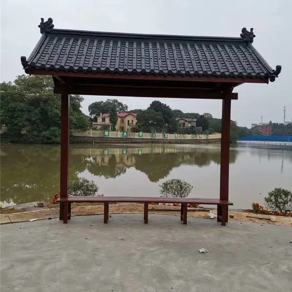 清远街道雨棚瓦双面围墙瓦仿古屋檐一体瓦宣传栏盖顶瓦