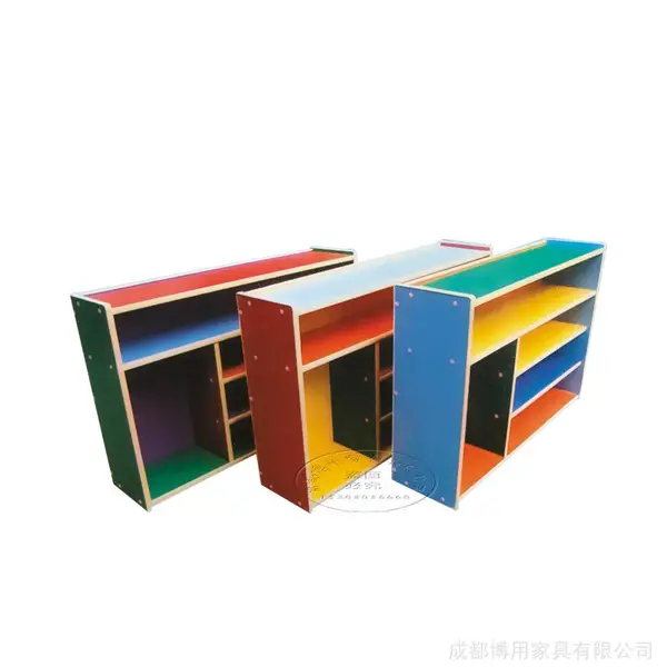 成都崇州幼儿园玩具柜 儿童桌椅批发 实木家具定制
