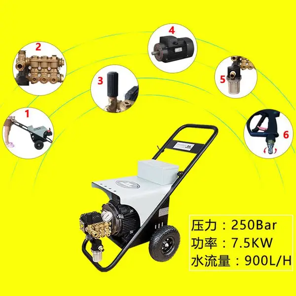 地面污垢清洗 君道小型250公斤压力冷水高压清洗机
