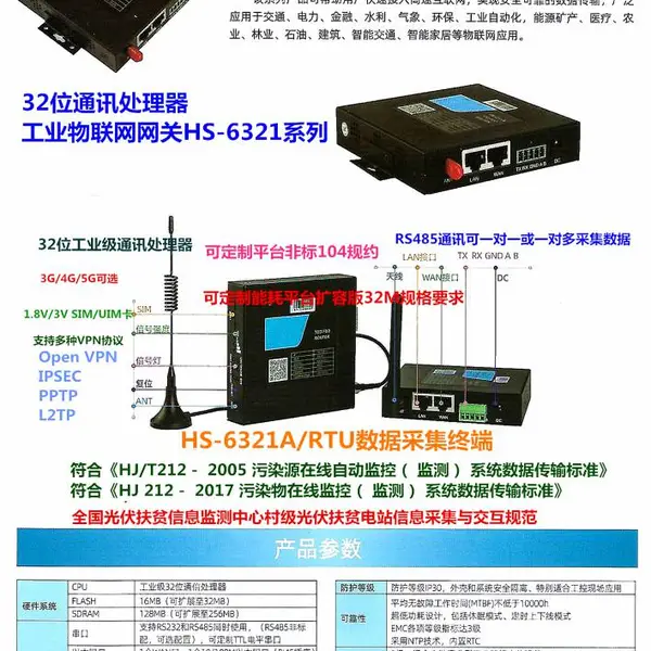 HS-6003������Ӧ������ ��̫��������GPRS ��ѹ��·��ر���װ�� MCC�ر� ��վ����TSP��� �����ƺ�RS485ת����