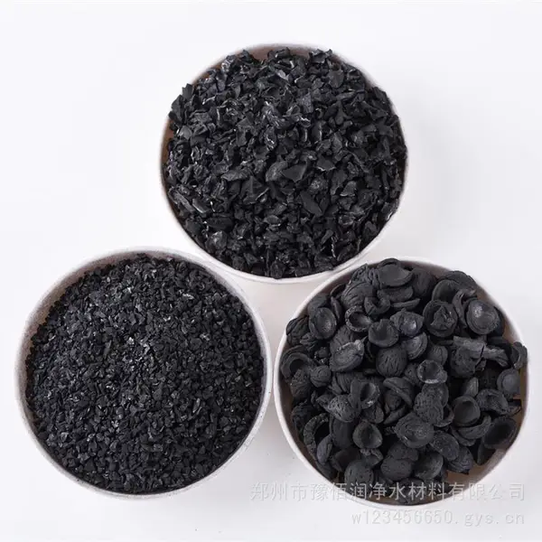 豫佰润果壳活性炭经高温炭烧 活化 颗粒强度大 不掉粉 不板结 工厂直营