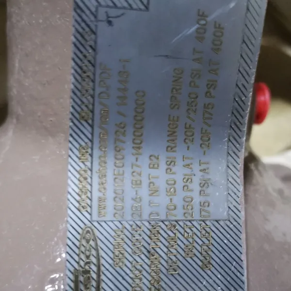 优势供应 CASHCO 压力调节器 2B6-1B27-14000000C.