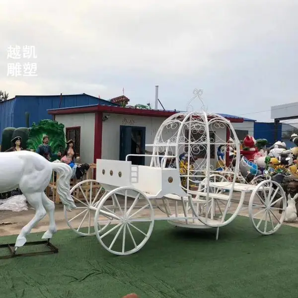 切面马车雕塑方案-欧式花园-黑龙江软装马车雕塑生产商