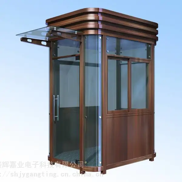 北京钢结构岗亭制作 保安岗亭 门卫室岗亭 氟碳喷漆岗亭 小区值班岗亭 钢结构岗亭