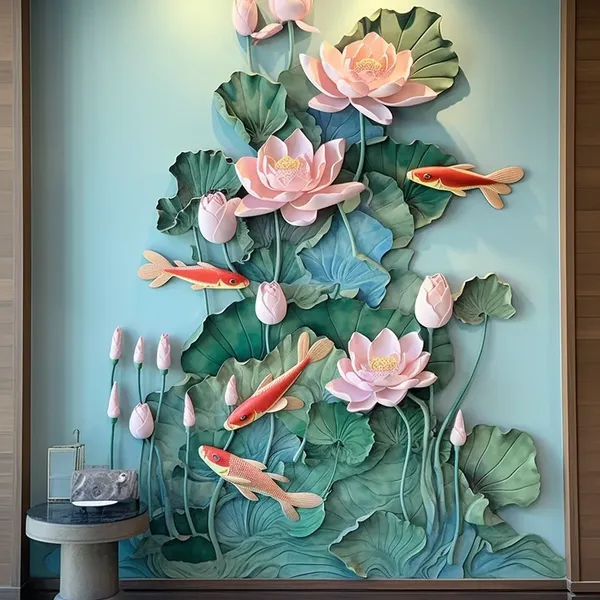 镇江市润州立体浮雕画3D浮雕施工队