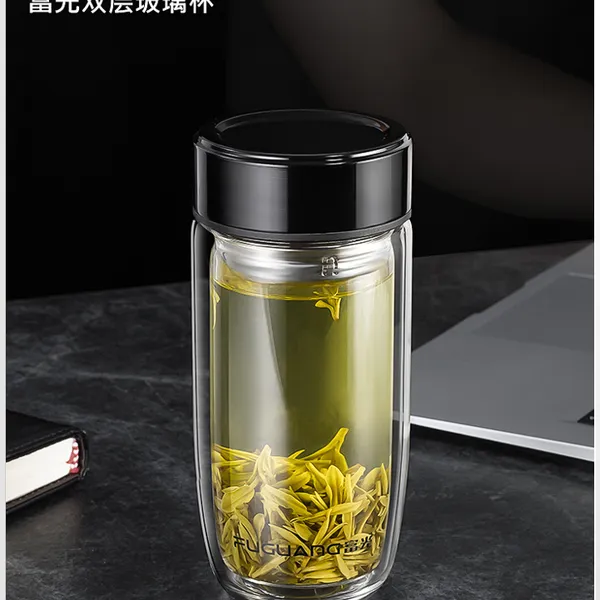 合肥富光玻璃杯【广告玻璃杯】双层玻璃杯批发,企业广告宣传杯