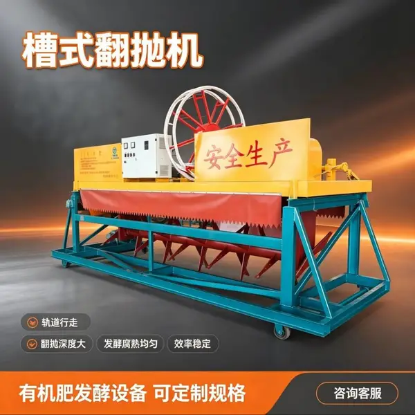 全自动液压槽式翻抛机 畜禽粪便 市政污泥发酵处理设备 可按需定制