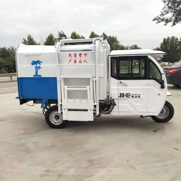 电动挂桶垃圾车 小型挂桶垃圾车价格小区垃圾运输车自卸车