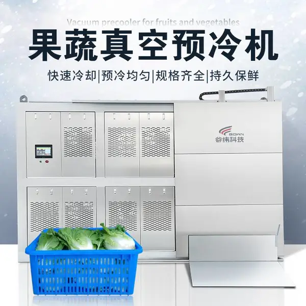 大型全自动化商用果蔬真空预冷机,农业种植加工常用的真空预冷机