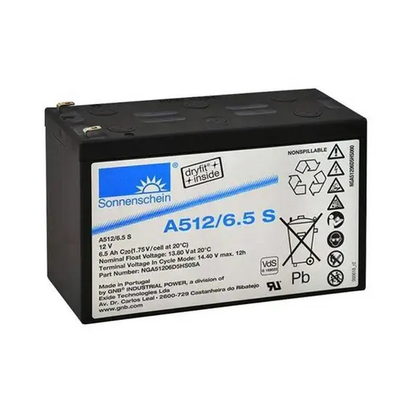 Sonnenschein蓄电池A512/6.5 S 12V6.5AH医疗仪器设备用