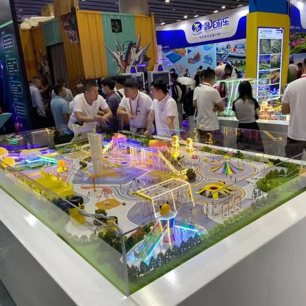 有动力游乐场设备沙盘模型定做 游乐场沙盘模型制作