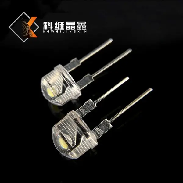 F8��ñů�׹�8mm��ñ0.5W��֧�ܵ͹�˥LED��������� ��ɫ0.75W