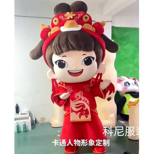 定制卡通行走人偶服装 企业吉祥物商演活动玩偶服来图定做
