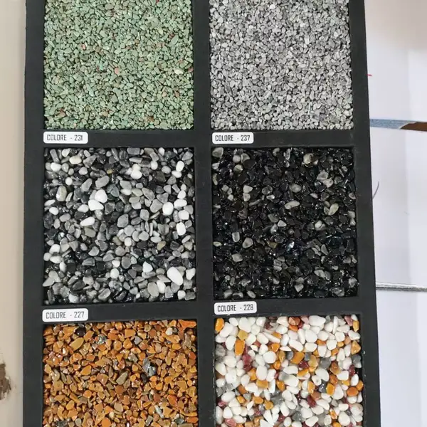 制作树脂水洗石色卡环氧彩砂地坪漆样板册定制