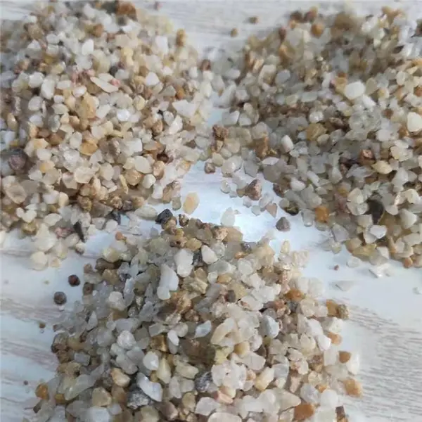 河北石英砂黄色石英砂 水处理普通石英砂 球场填充用黄色石英砂