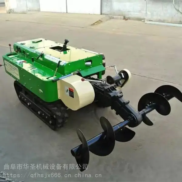 苹果园开沟施肥机 履带式旋耕机 1米宽回填除草机