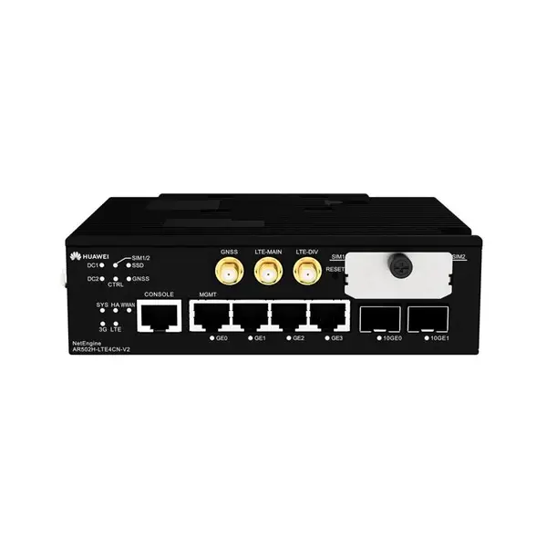 AR502H-LTE4CN-V2 工业网关 4*GE电 2*10GE SFP+ 企业路由器 工业回传