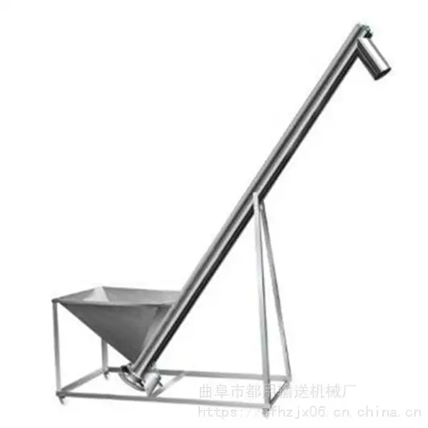 159管粉体上料机 颗粒螺旋提升机 不锈钢圆管提升机LJKL