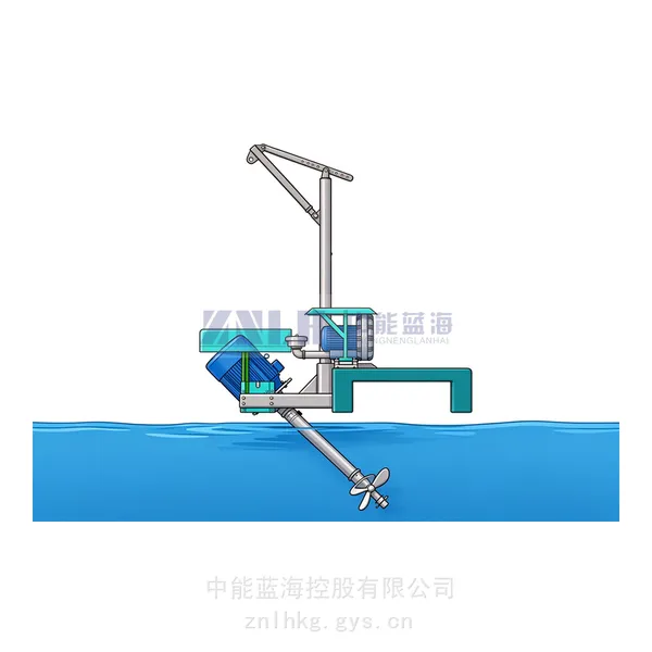 中能蓝海 ZN-TLB推流曝气机 悬挂式推流搅拌曝气机 螺旋搅拌曝气机