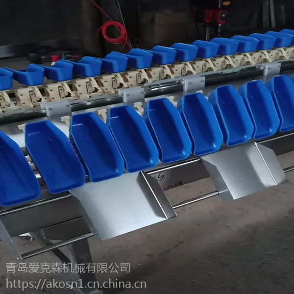 爱克森CWS-P-8鸭胸肉重量分选机 鸭产品分级机 自动分拣秤厂家
