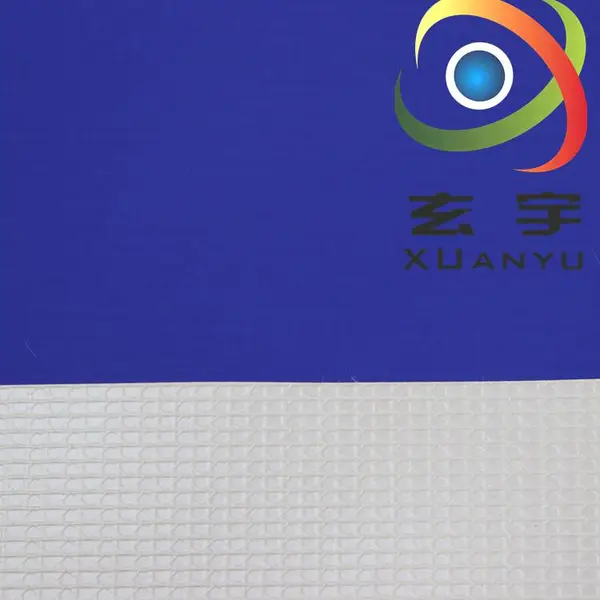 玄宇生产柔软夹网布 PVC贴合面料 防雨篷布 儿童玩具布料
