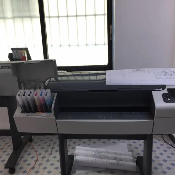 惠普 T790 大幅面绘图仪 44 寸 A0 工程打印机 建筑 CAD 蓝图彩图测绘效果图图文店写真机 出租