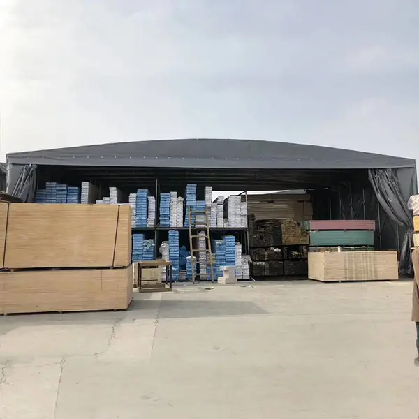 将 乐 移动折叠伸缩雨棚 活动隔断式仓储STJL-01 三 明工厂推拉棚