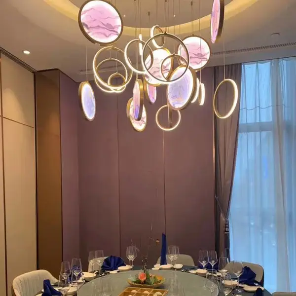 樊灯6078LED沙盘定制工程灯艺术灯具店铺大厅水晶吊灯