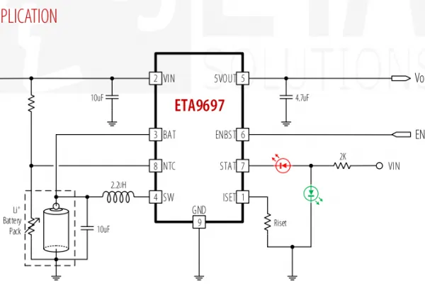 ETA9697蓝牙耳机TWS单芯片方案,高耐压16V超低功耗1uA,同时可搭配MCU定制特殊功能。
