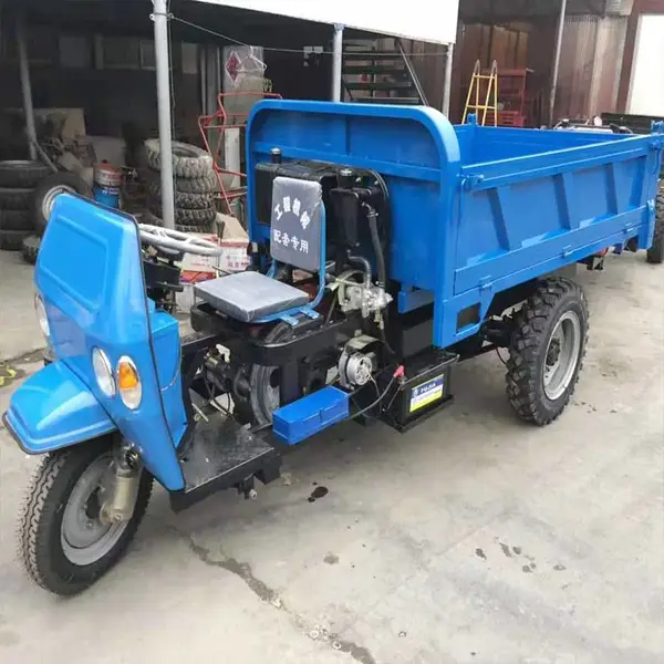 欧拓机械 农用运输车 三轮车 厢加厚液压马达液压油泵三轮车 柴油