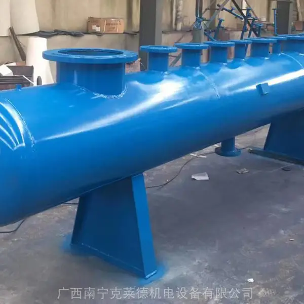 威隆碳钢材质空调冷却水循环集分水器设备