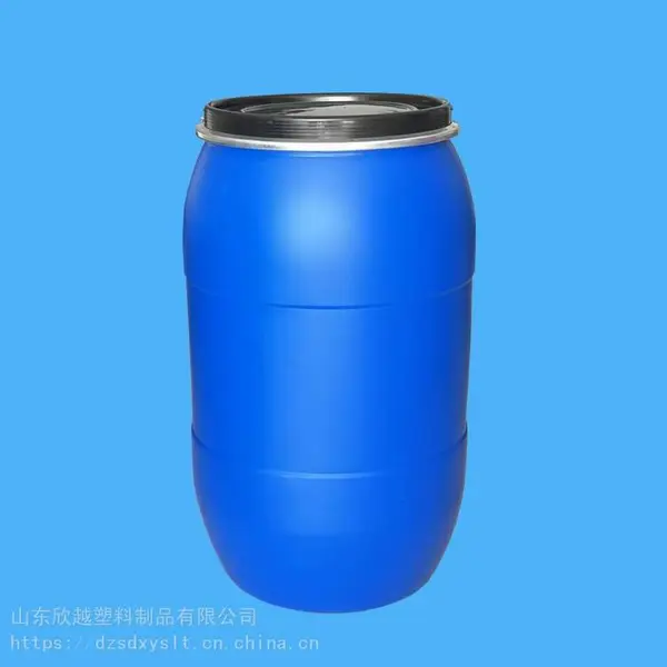 针对不同产品设计的开口200升塑料桶 200公斤抱箍桶供应