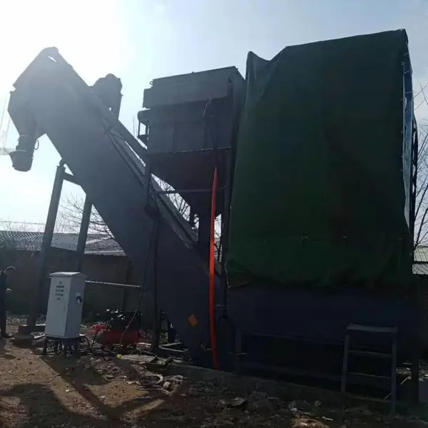曲阜厂家定做集装箱卸车机火车皮吸灰机 铁路集装箱卸水泥拆箱机 搅拌站粉料卸灰机
