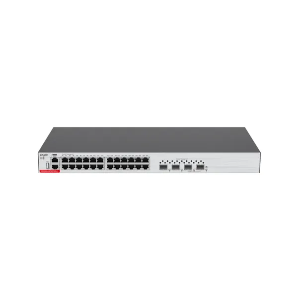 锐捷RG-S5300-24GT2SFP2XS-E 24口千兆电三层网管型接入交换机