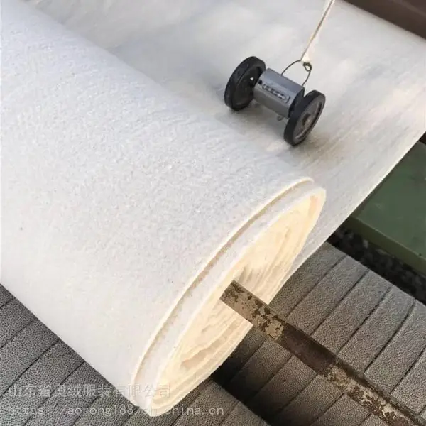 奥绒供应 500g/㎡棉花针刺棉 纯棉毡 拖鞋用纯棉片