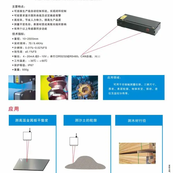 英国真尚有_激光位移传感器ZLDS101智能物体检测 远距离