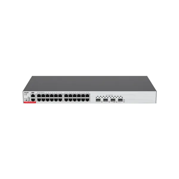 锐捷RG-S5300-24GT2SFP2XS-P-E 24口千兆三层网管型PoE接入交换机