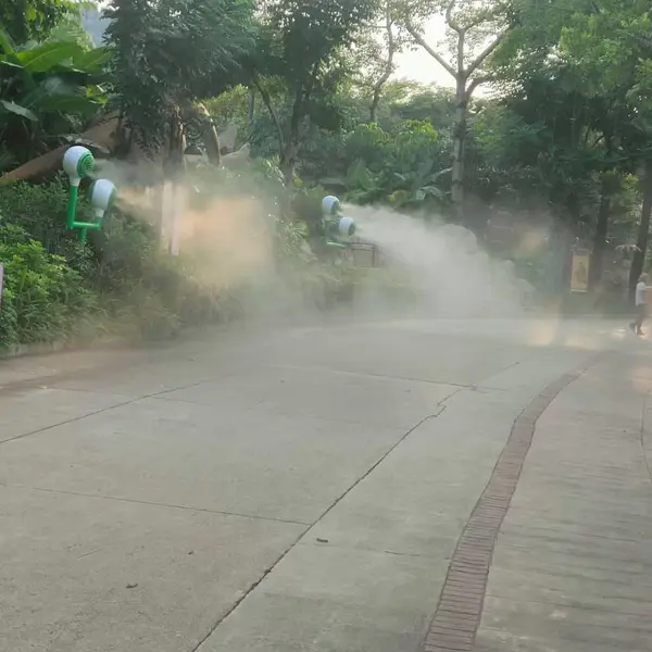 冷雾降温系统 商业街天棚降温 高压喷淋降温安装服务