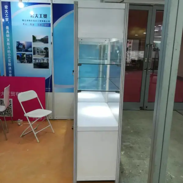 东莞珠宝展示柜租赁 黑色展示柜租赁 展示柜搭建工厂