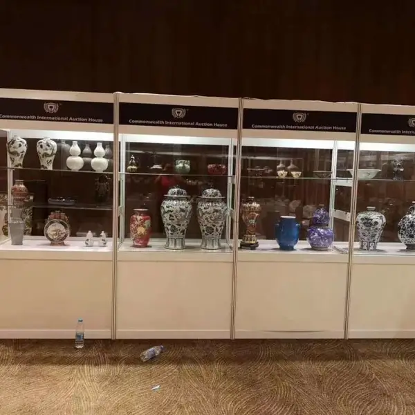 深圳玻璃展示柜出租 铝料展柜搭建 黑色展示柜出租 专业舞台搭建