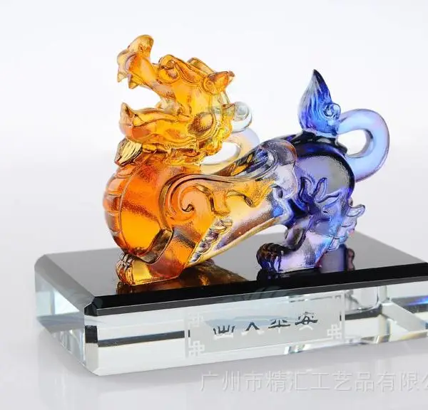 古法琉璃貔貅车摆 琉璃汽车摆件礼品,4s店开业周年纪念品,琉璃汽车香水座摆件琉璃工艺品吉祥礼品