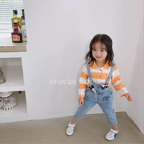 安奈儿2021春季新款童装连身衣 直播一手货源 尾货批发