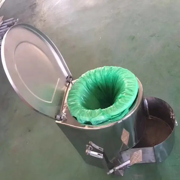 矿用不锈钢坐便器 304材质 避难硐室使用脚踏式集便器 中隧