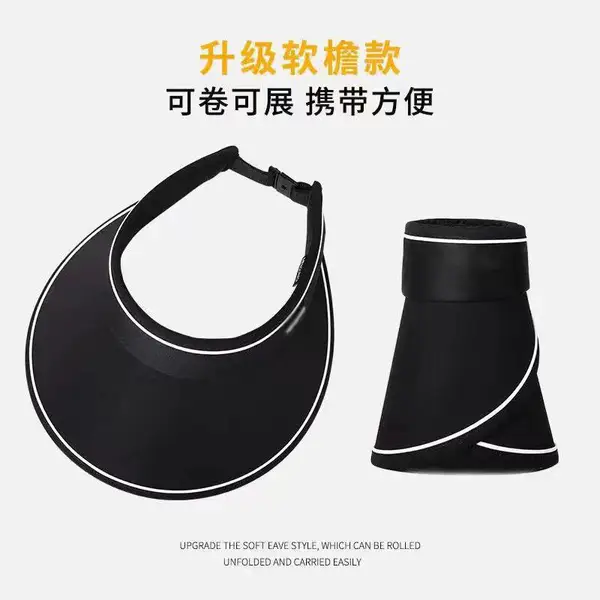 防晒帽定制印logo广告宣传夏季遮阳空顶鸭舌帽印字渔夫帽刺绣棒球